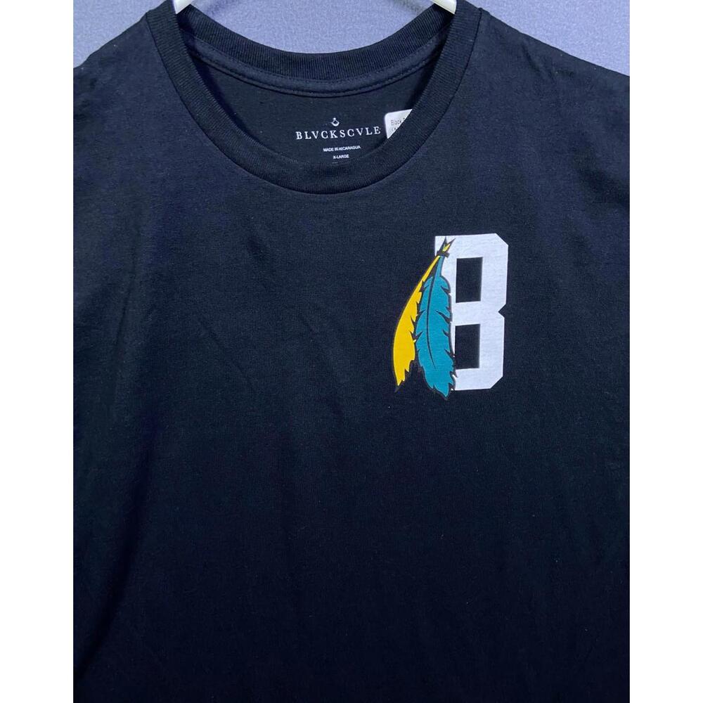 NEW BLVCK SCVLE Black Scale T Shirt Mens Large Black Tee Streetwear 13 Star Flag
